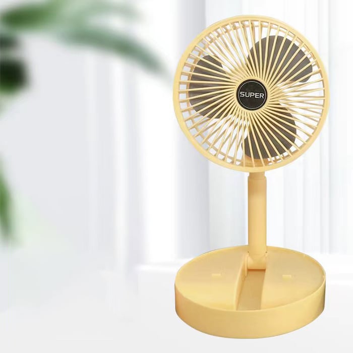 FoldFan - Wiederaufladbarer klappbarer Teleskop - Tischventilator - Frest