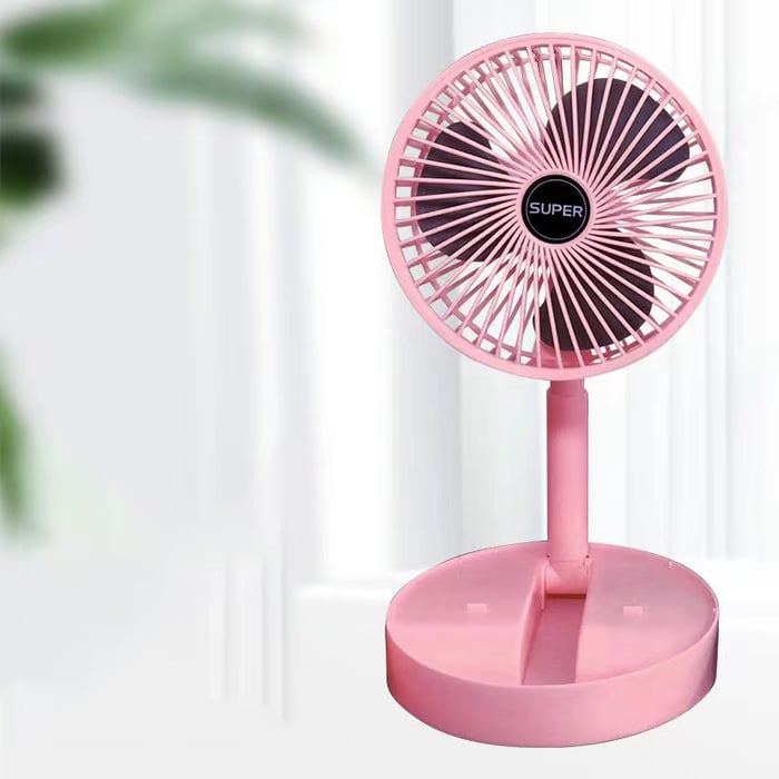 FoldFan - Wiederaufladbarer klappbarer Teleskop - Tischventilator - Frest