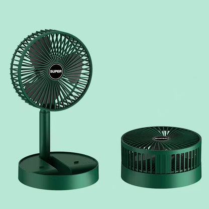 FoldFan - Wiederaufladbarer klappbarer Teleskop - Tischventilator - Frest