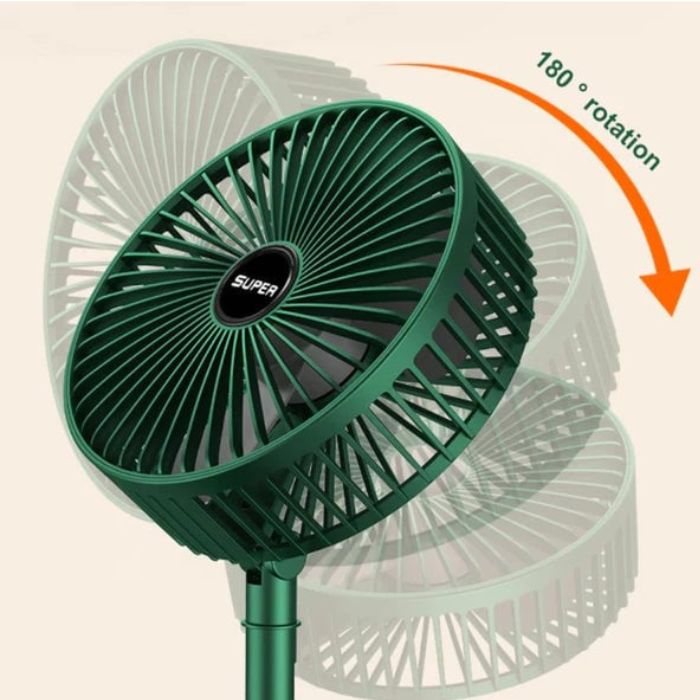 FoldFan - Wiederaufladbarer klappbarer Teleskop - Tischventilator - Frest