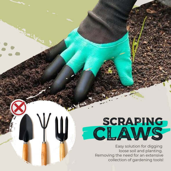 GardenClaws - Erlebe die Freude an der Gartenarbeit ohne Werkzeuge und ohne die Hände zu strapazieren - Frest