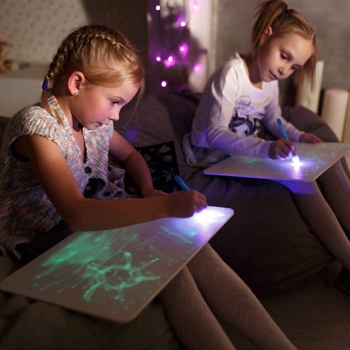 GlowDrawing - Magic LED Light Drawing Pad - Setzen Sie die Kreativität von Kindern frei! - Frest