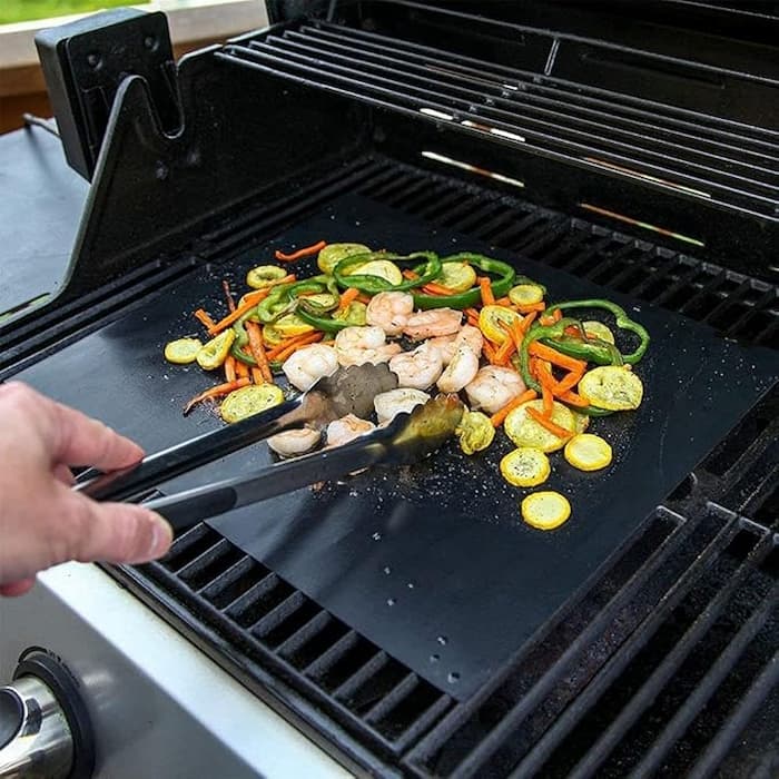 GrillMat - Antihaft BBQ Grillmatten mit Schneidebox - Frest