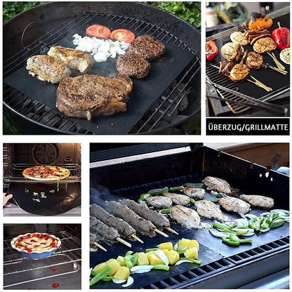 GrillMat - Antihaft BBQ Grillmatten mit Schneidebox - Frest