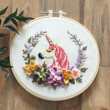 Emonia - Stickerei-Starterset mit Stickrahmen