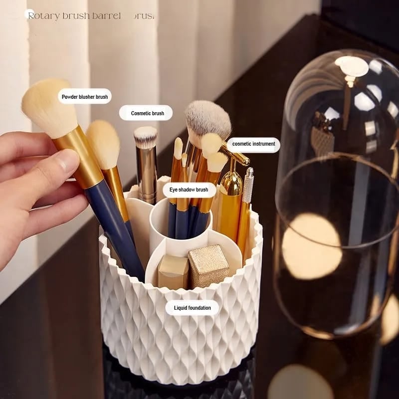 JiraHolder - Eleganter 360° drehende Makeup-Pinselhalterung - Frest