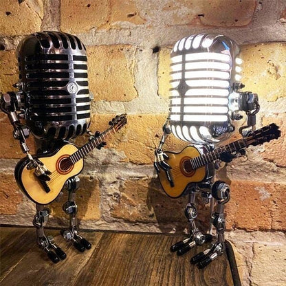 MicGuitarLamp - Vintage Mikrofon Roboter Schreibtischlampe - Frest