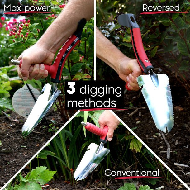 PowerShovle - 3 in 1 Handschaufel zur Erleichterung der Gartenarbeit - Frest