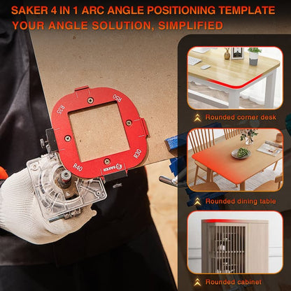 RouterMold - 4 in 1 Präzisions - Holz - Eckbeschneidungsset - Frest