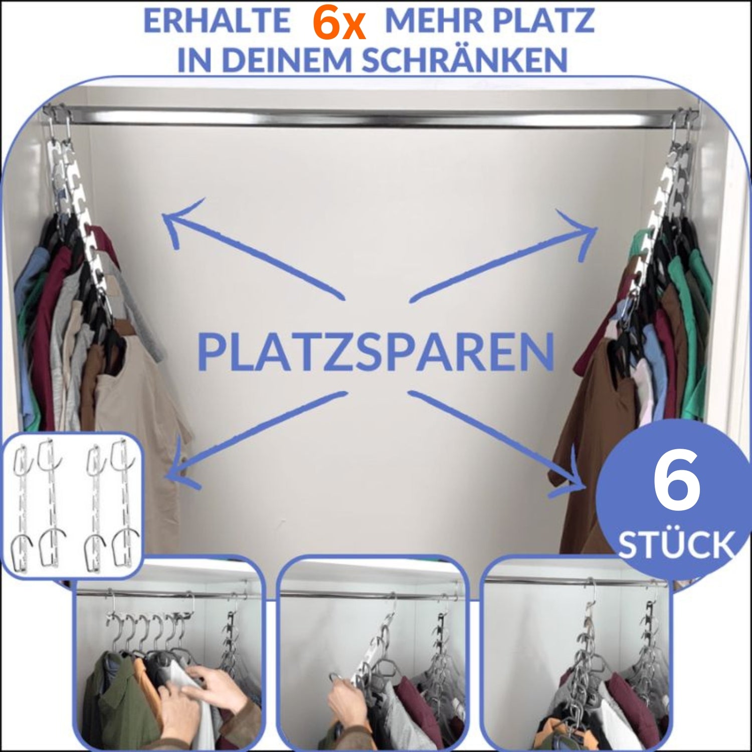 SpaceHangr™ - Mehr Platz in Ihrem Kleiderschrank als je zuvor! - Frest