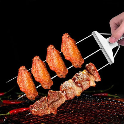 TriSkewer - die besten BBQ-Spieße auf dem Markt mit 3 Spießen! - Frest